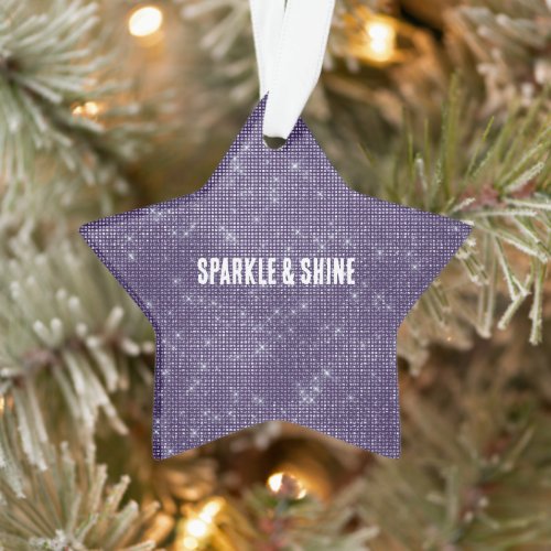 Purple Sparkle Ornament