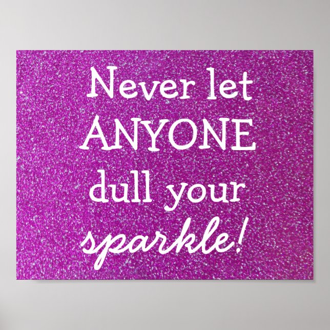 Purple Sparkle Poster (Front)