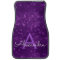 Purple Sparkle Shimmer Monogram Name Initial