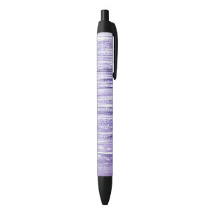 Purple Sparkle Stripes Pen