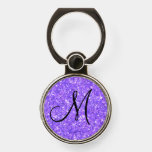 Purple Sparkling Glitter Pattern  Phone Ring Stand at Zazzle