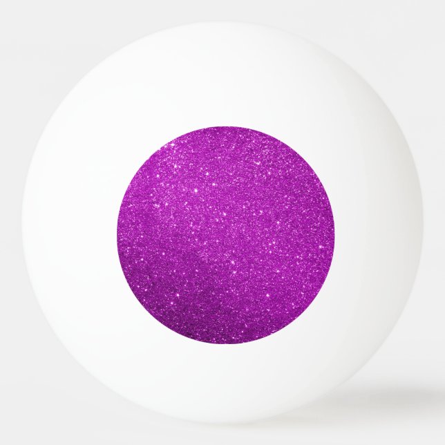 Purple Sparkly Glitter Ping Pong Ball (Front)