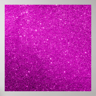 Purple Sparkly Glitter Poster