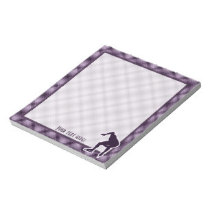 Purple Speed Skater Notepad