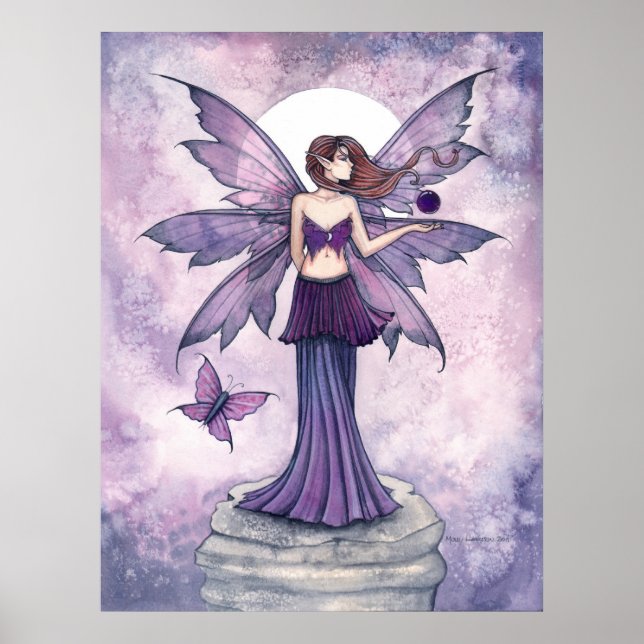 Purple Sphere Fairy Fantasy Poster (Front)