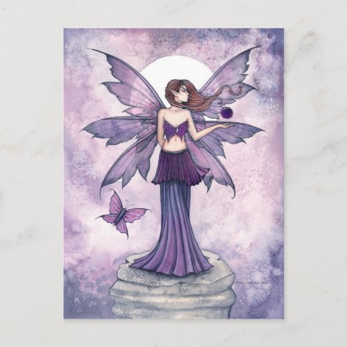 Purple Sphere Fairy Postcard