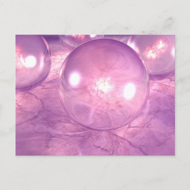 Purple Spheres Postcard (Front)