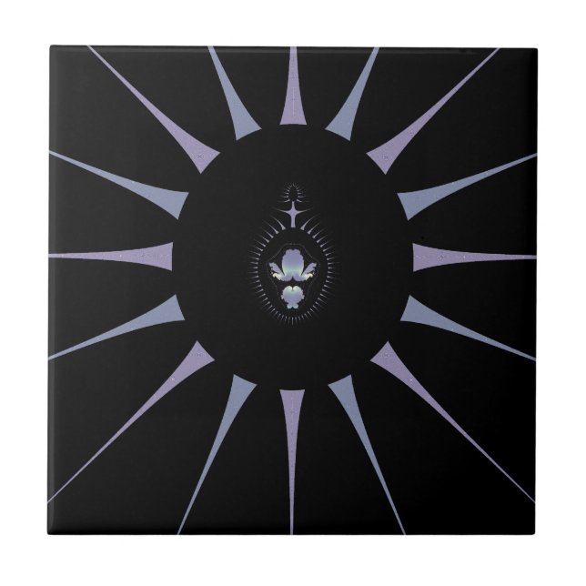 Purple Spider Ceramic Tile (Front)