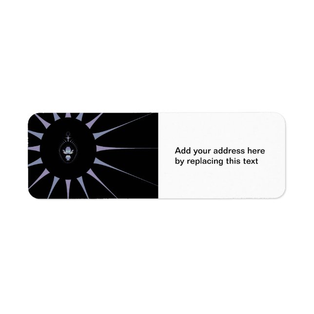 Purple Spider Return Address Labels (Front)