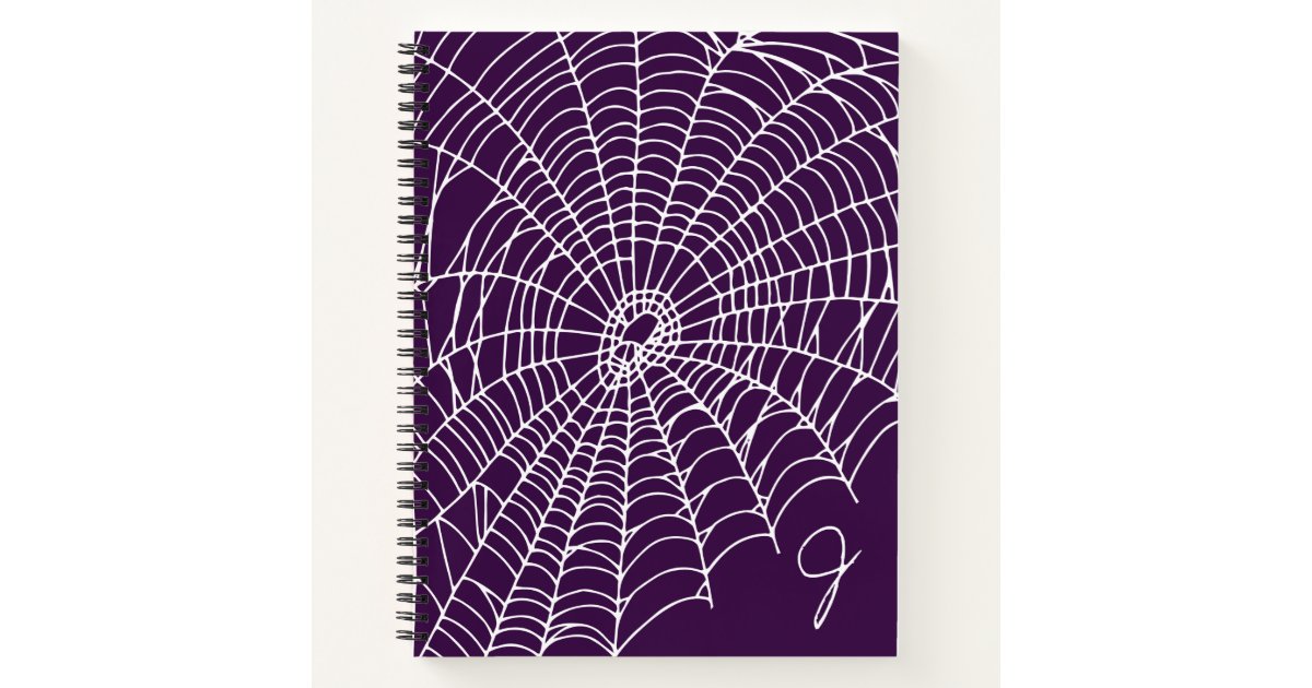 Spiderweb on Purple Halloween Craft or Gift Wrapping Paper, Zazzle