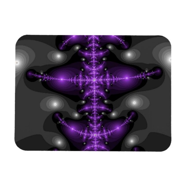 Purple Spine Abstract Magnet (Horizontal)