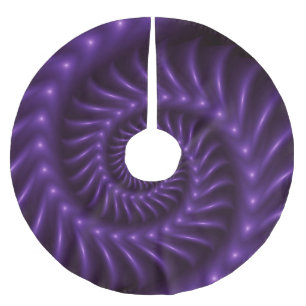 Purple Spiral Fractal Tree Skirt