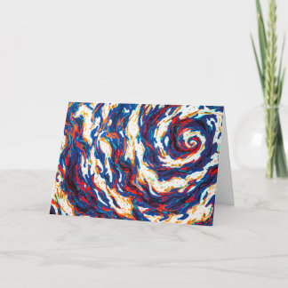 Purple Spiral Galaxy Card