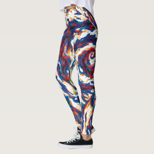 Purple Spiral Galaxy Leggings