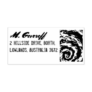 Purple Spiral Galaxy Rubber Stamp