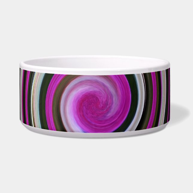 Purple spiral pattern bowl (Front)