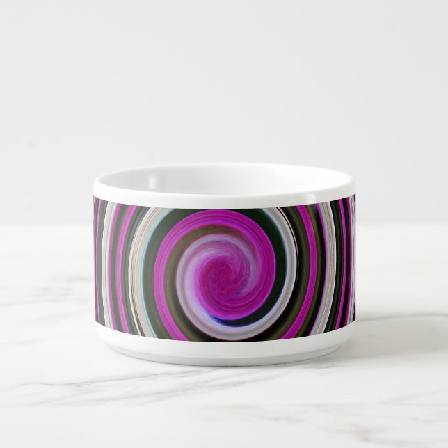 Purple spiral pattern bowl (Center)