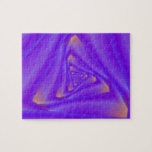 Purple Spiral Triangle Puzzle