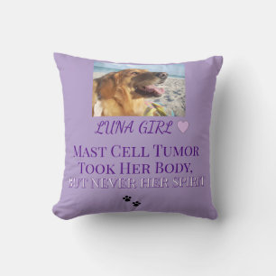 Purple Spirit Mast Cell Tribute Throw Pillow