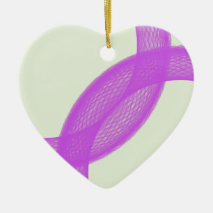 purple spiritual fulfillment ceramic ornament