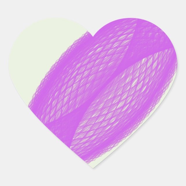 purple spiritual fulfillment heart sticker (Front)