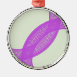 purple spiritual fulfillment metal ornament