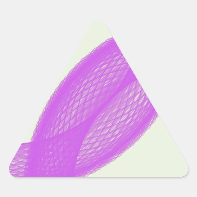 purple spiritual fulfillment triangle sticker (Front)
