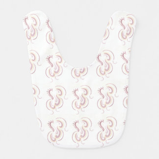 Purple splash, baby bib