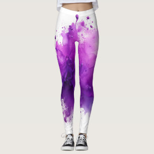 Purple Splash  Leggings