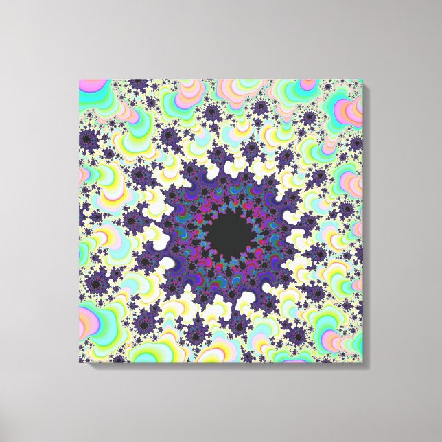 Purple Splatter Eye Canvas Print (Front)