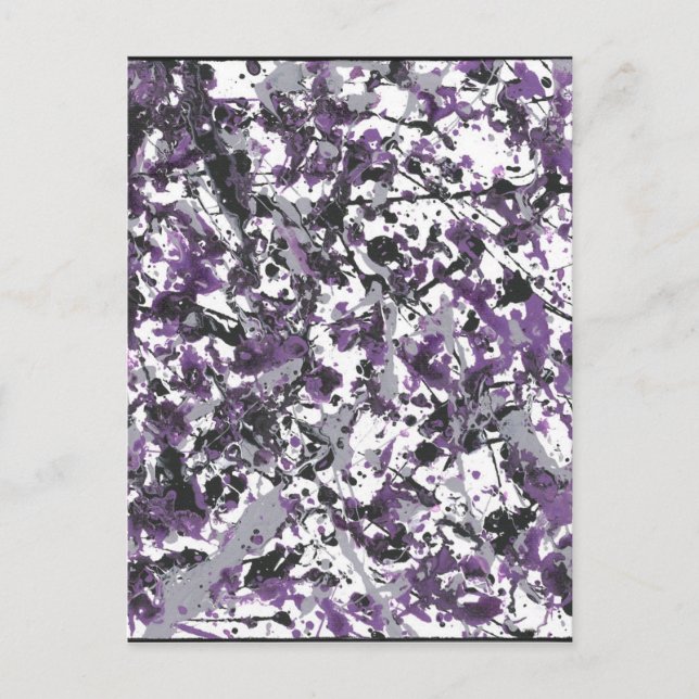 Purple Splatter Postcard (Front)