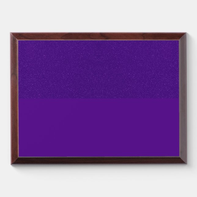 Purple Split-Design Glitter Plaque – Customizable (Horizontal)