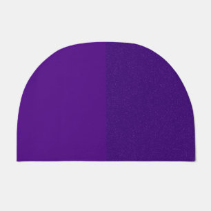 Purple Split Glitter & Matte Door Mat – Customize