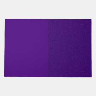 Purple Split Glitter Welcome Mat – Customizable