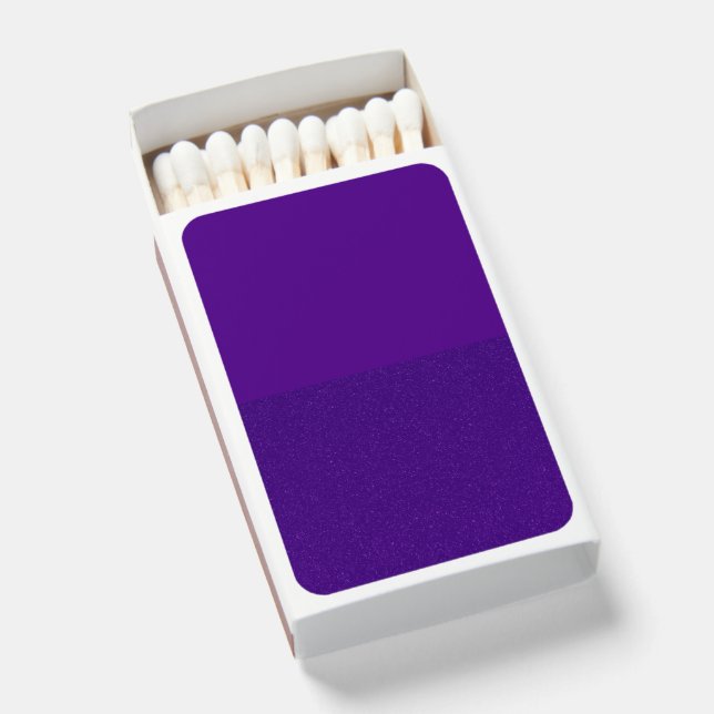 Purple Split Matchbox – Top Solid, Bottom Noise Matchboxes (Front Open)