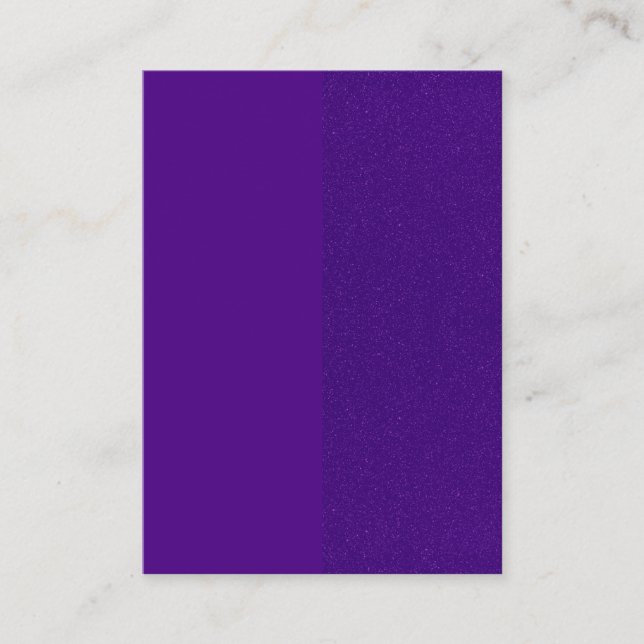 Purple Split Noise Business Card – Customizable (Front)