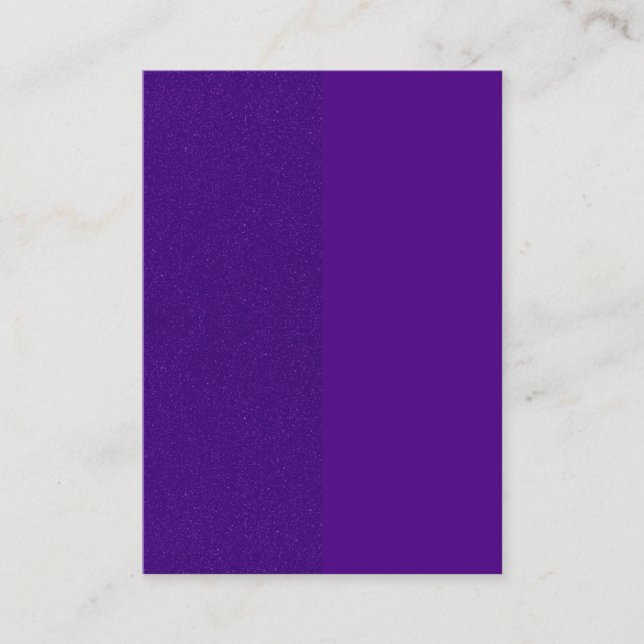 Purple Split Noise Business Card – Customizable (Front)