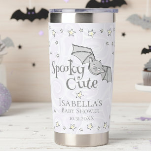 Purple Spooky Cute Halloween Baby Shower Insulated Tumbler
