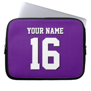 Purple Sports Jersey / Team Jersey Laptop Sleeve