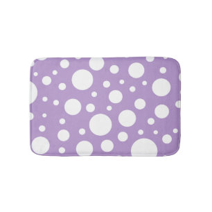 Purple Spots Bath Mat