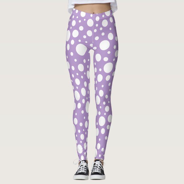 Purple Spots Leggings (Front)