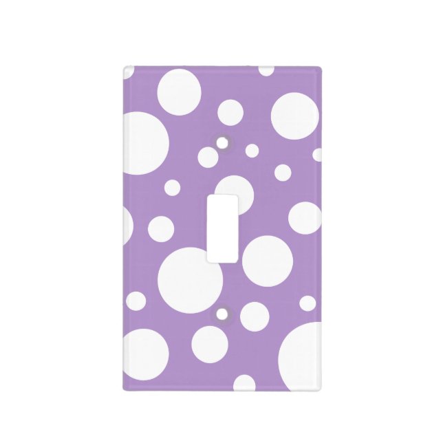 Purple Spots Light Switch Cover (Front)