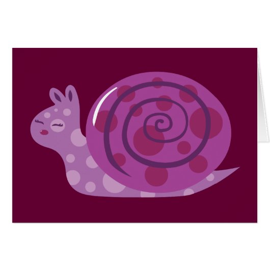 Purple Spotted Snail Cards (Front Horizontal)