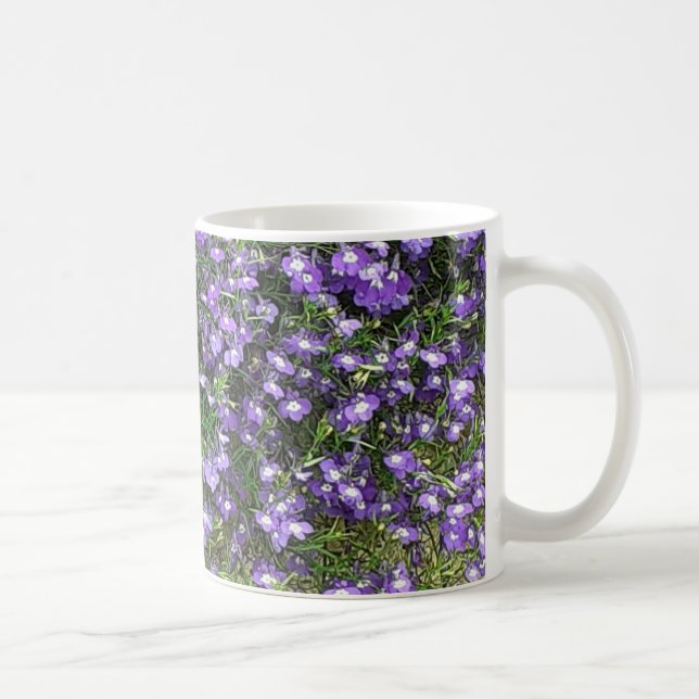 Purple Spring Flowers Mug (Right)