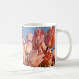 Purple spring tulips coffee mug