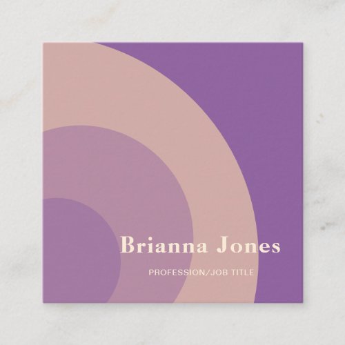 Purple Square Business Card