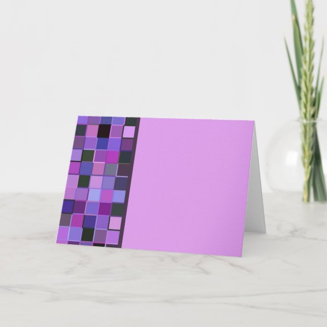 Purple Square Single Border Card (Front)