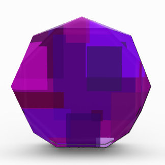 Purple Squares Acrylic Award