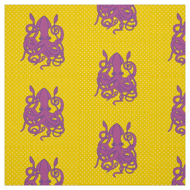 Purple Squid Fabric (Swatch)