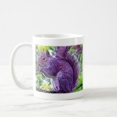 Purple Squirrel Coffee Mug (Left)